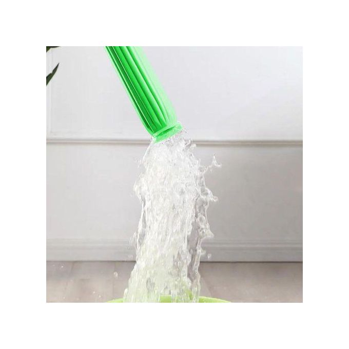 Twist-and-Squeeze Microfiber Round Mop