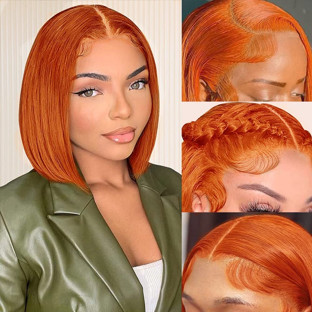 Copper Sunset Precision Bob – HD Lace Front Unit