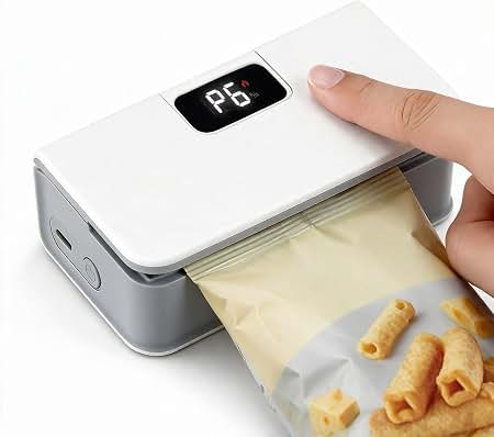 Portable Electric Vacuum Food Sealer Machine with Digital Display