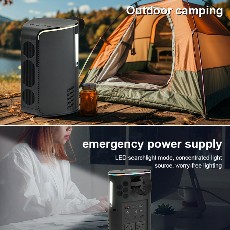 Philips 700W SKA700T Outdoor Power Station & Portable Solar Generator with Bluetooth Speakers