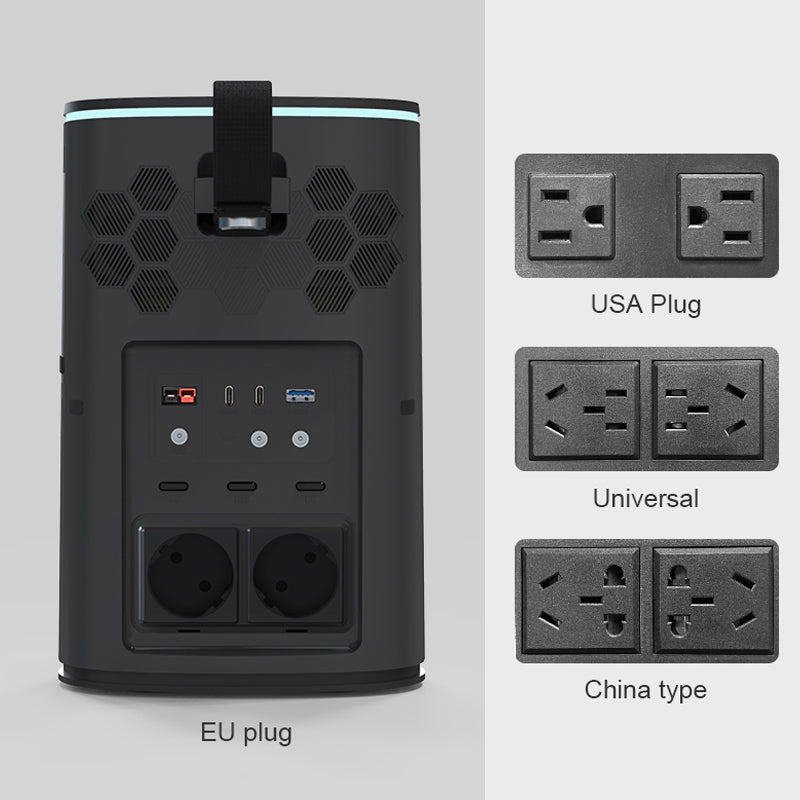 Philips 700W SKA700T Outdoor Power Station & Portable Solar Generator with Bluetooth Speakers