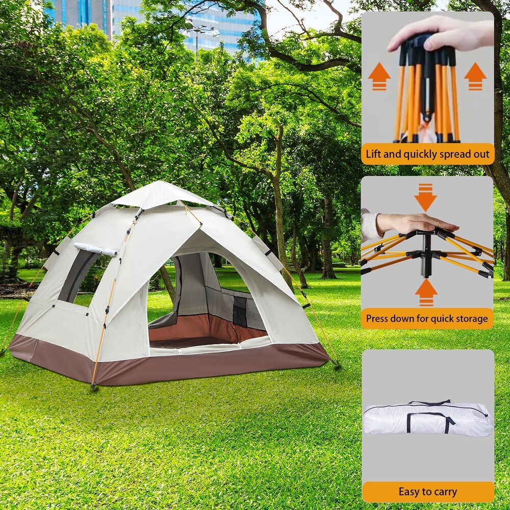 8-4 Person Automatic Instant Pop-Up Camping Tent