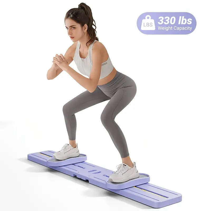Foldable Pelvic Floor & Inner Thigh Leg Slider Machine with Handlebar