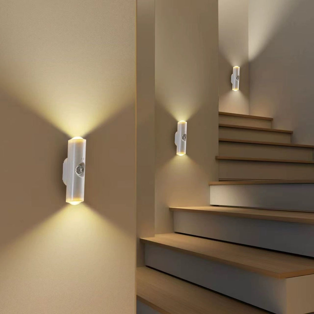 Compact Rechargeable LED Light with Adhesive Mount & USB Cable