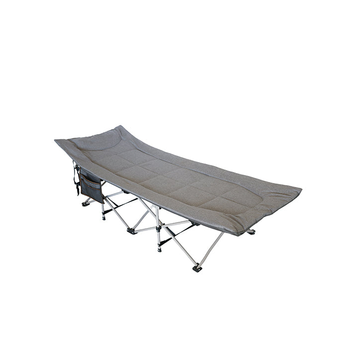 Portable Foldable Camping Cot & Outdoor Lounge Bed with Mattress Pad