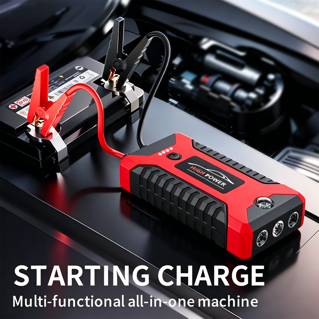 Multi-Function High-Power Portable Car Jump Starter & Power Bank Kit