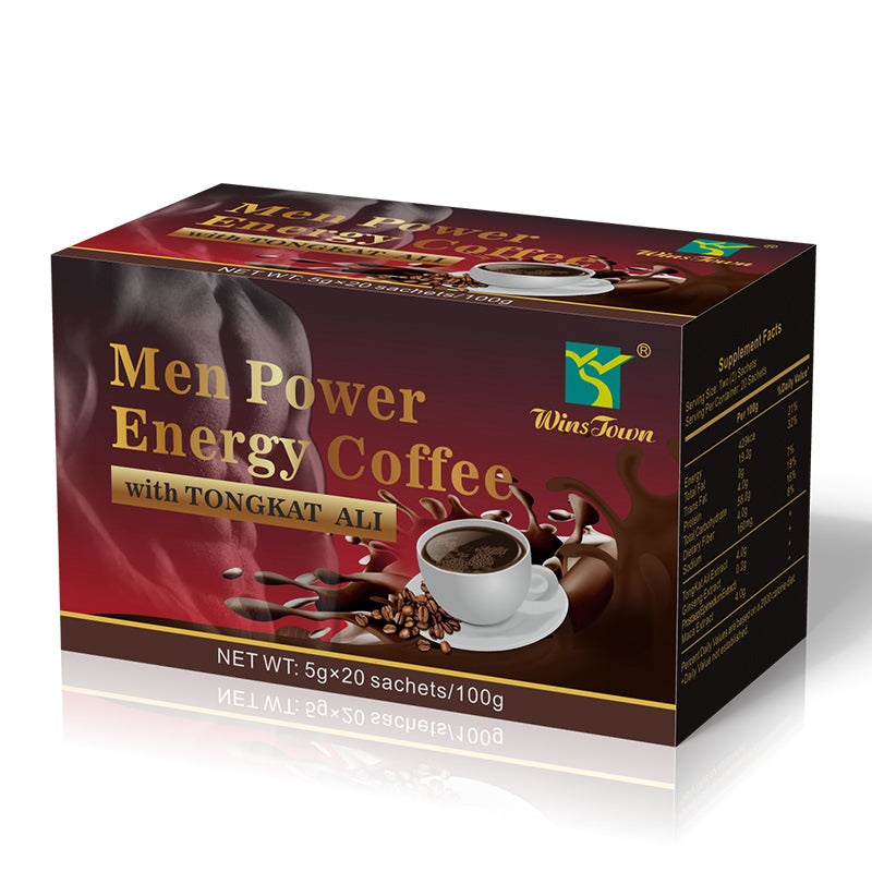 WinsTown Men Power Energy Coffee with Tongkat Ali