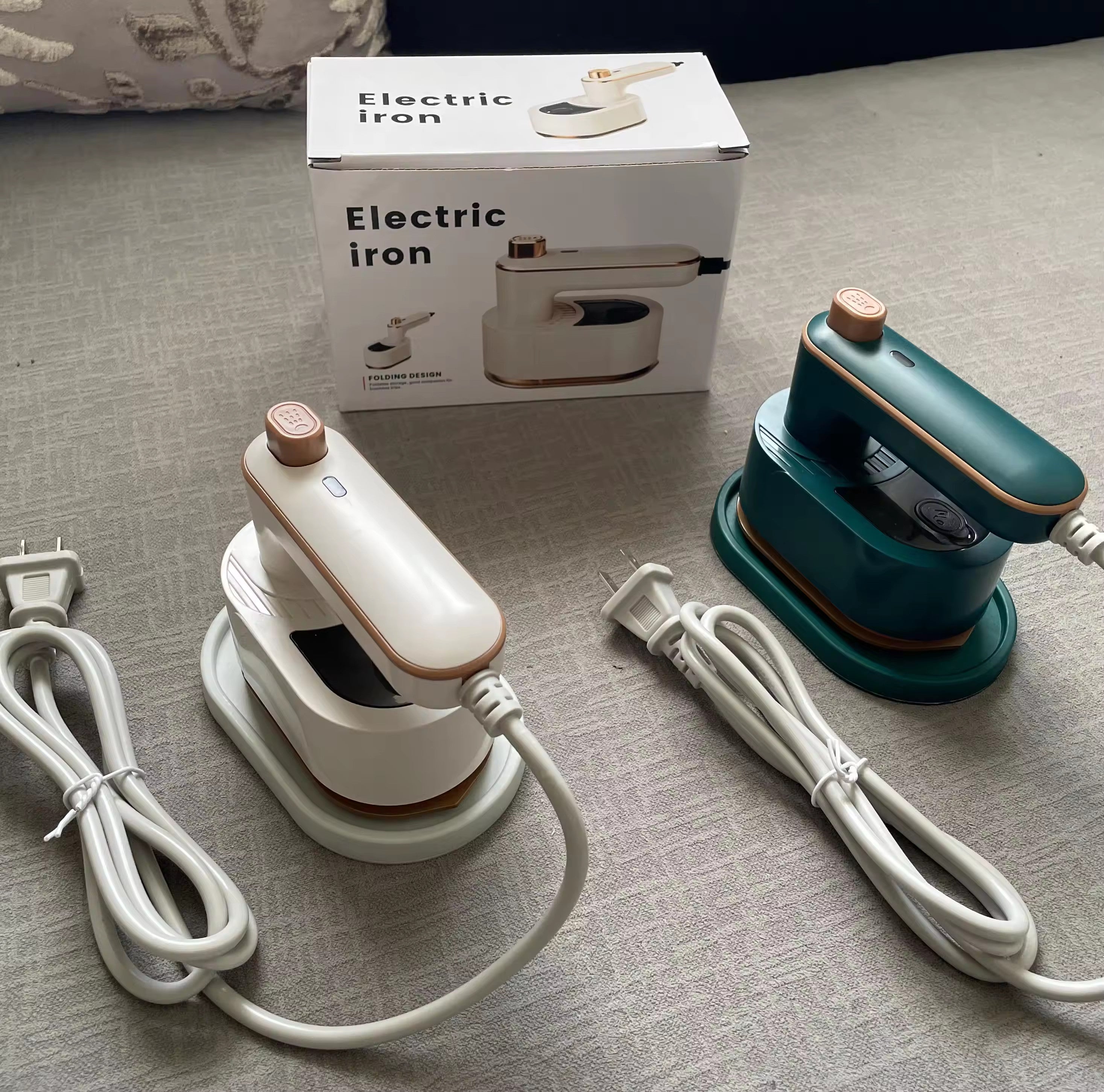 Mini Steam Iron for Clothes - Portable Compact Travel Size Steamer of 180° Rotatable Micro Steam Iron Small Handheldfor Dry & Wet Ironing Home Travel...MULTI-Color