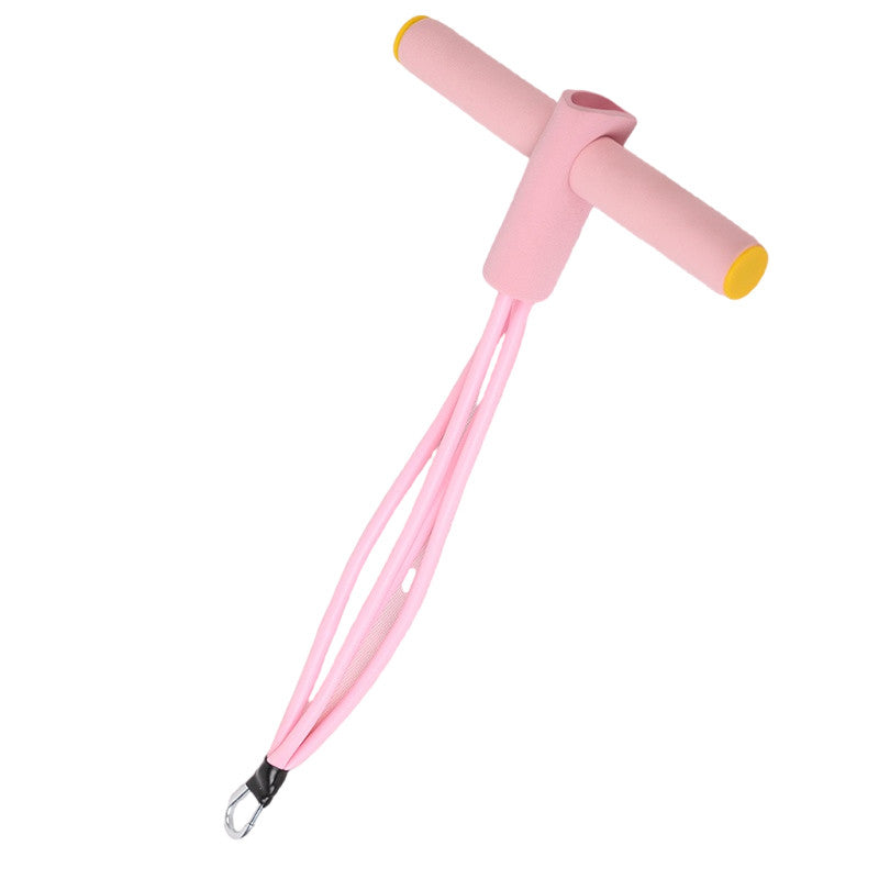 portable sit-up assistant bar with integrated resistance bands