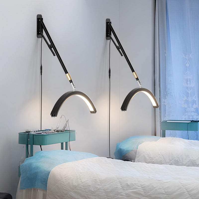 Wall-Mounted Half-Moon LED Esthetician & Lash Light