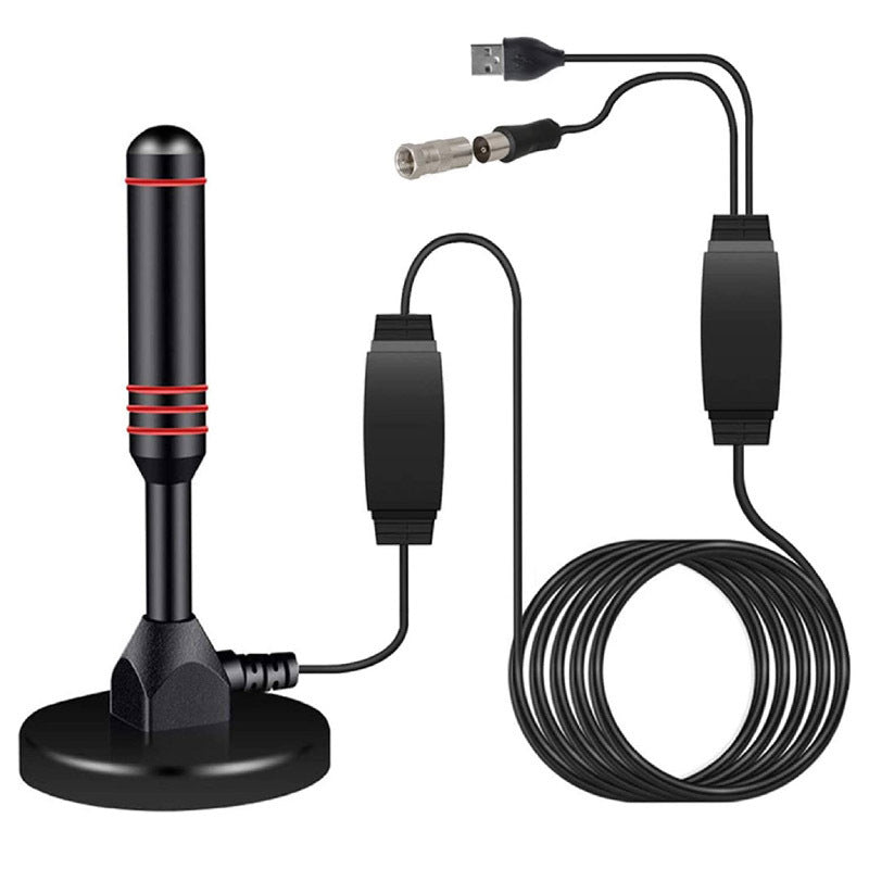 HD Digital TV Antenna with Magnetic Base & Signal Booster
