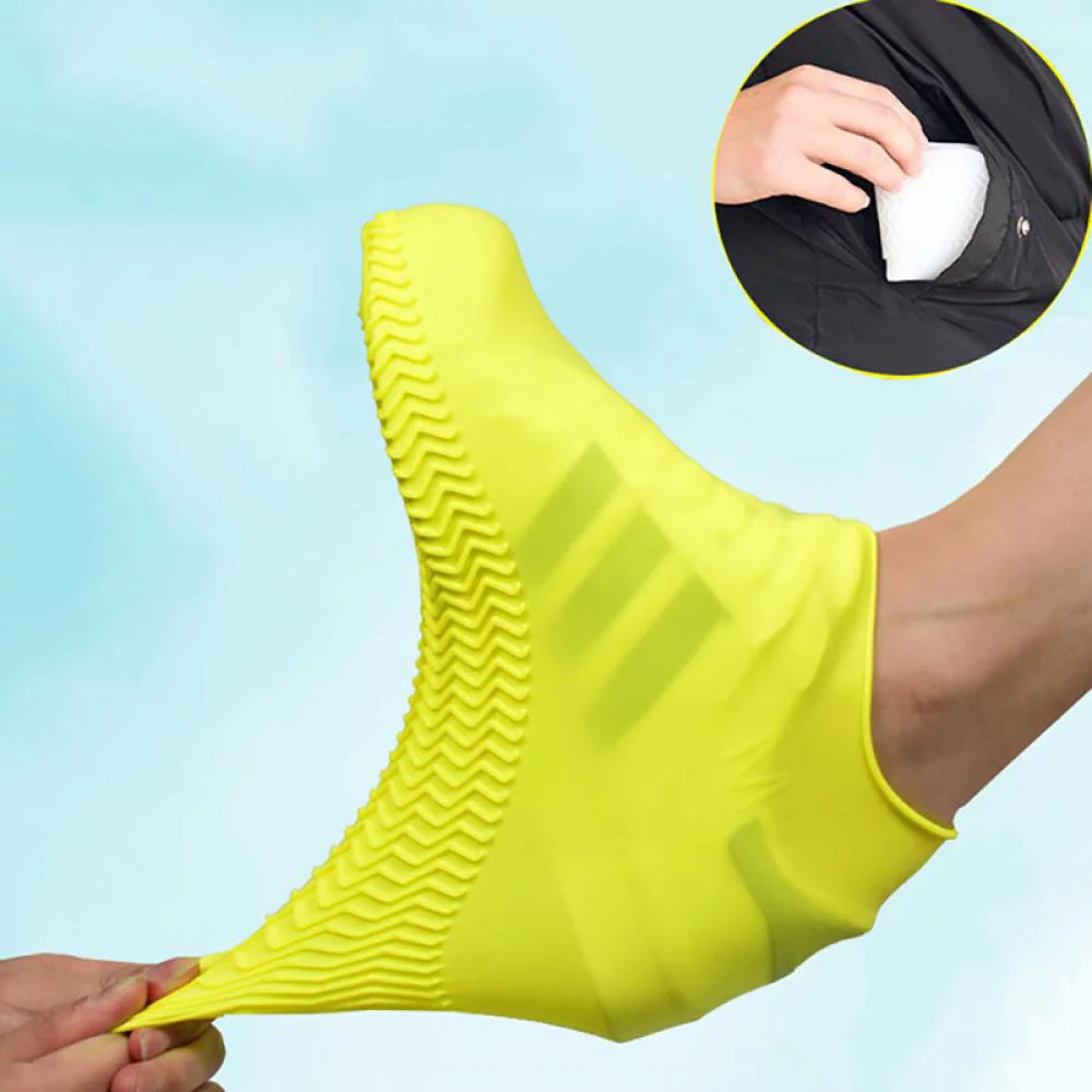 Reusable Waterproof Silicone Shoe Covers & Rain Protectors