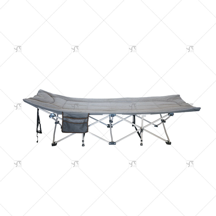 Portable Foldable Camping Cot & Outdoor Lounge Bed with Mattress Pad