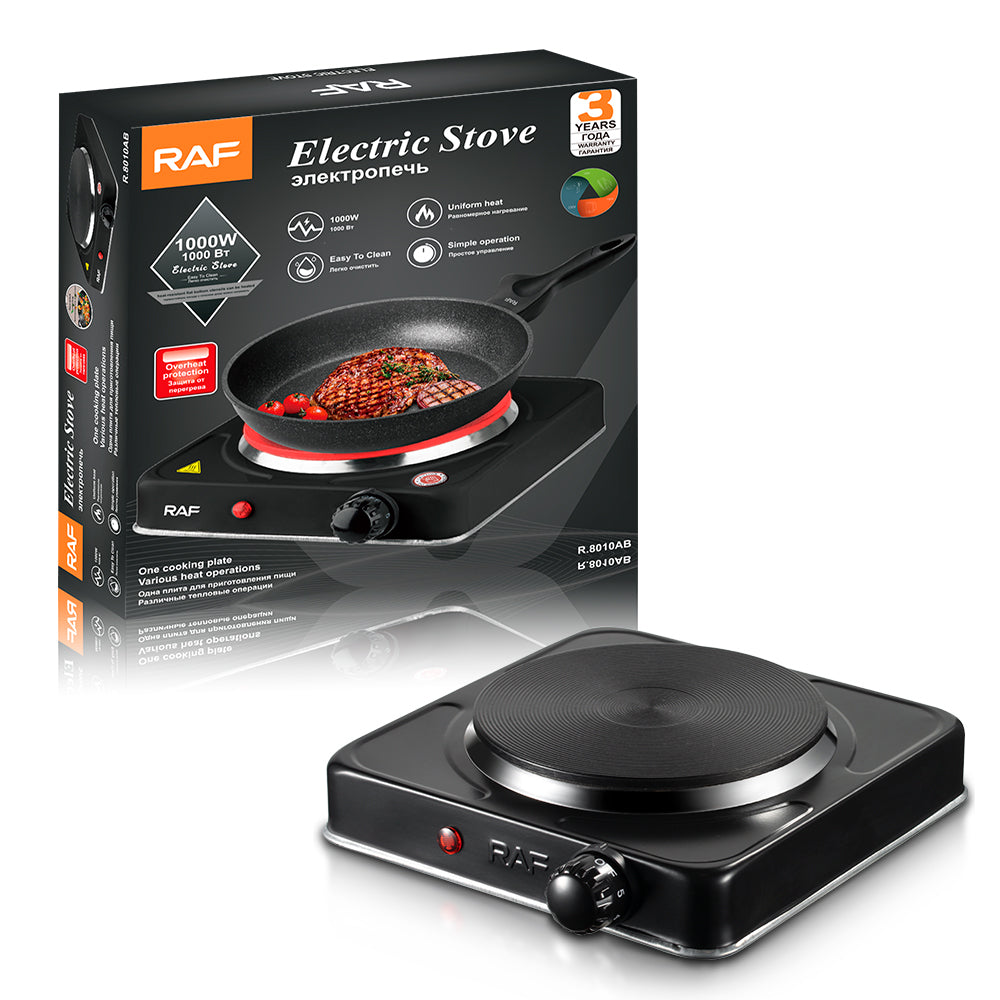 RAF 1000W Single Burner Electric Stove & Hot Plate