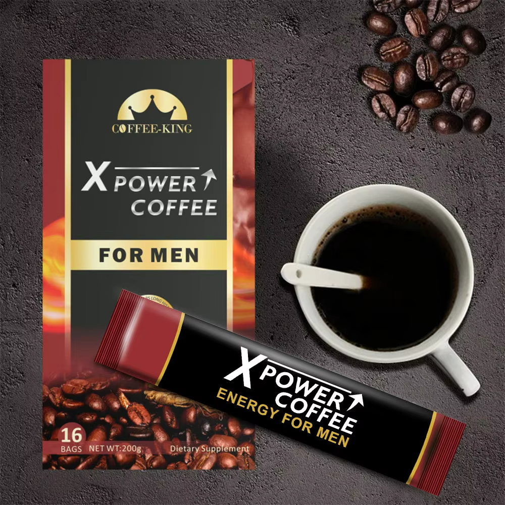 X Power Coffee for Men - Herbal Energy & Performance Blend