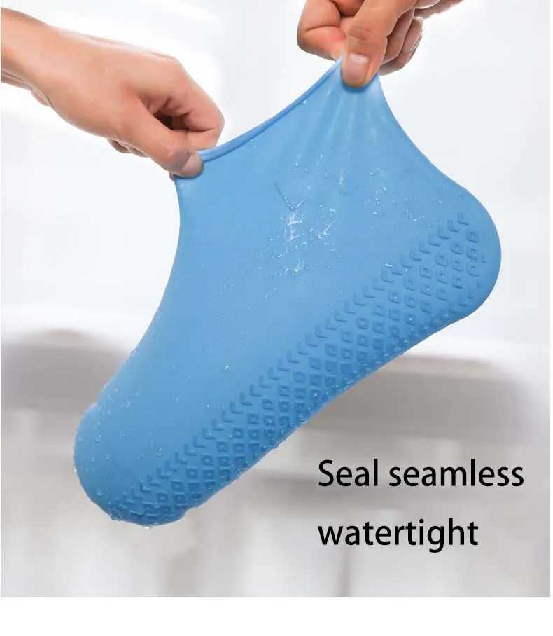 Reusable Waterproof Silicone Shoe Covers & Rain Protectors