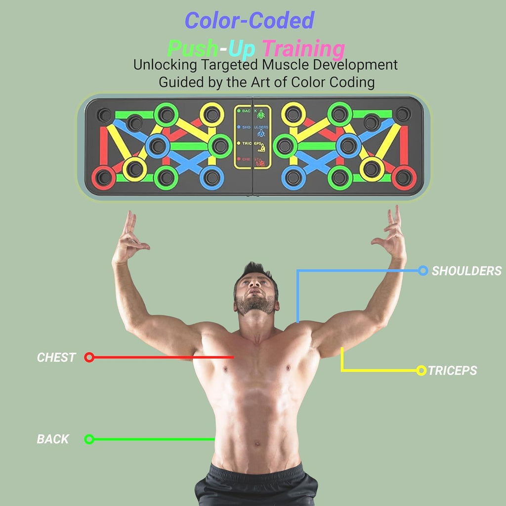 Multi-Function 9-in-1 Push-Up Board & Fitness System – Portable Strength Training Gear