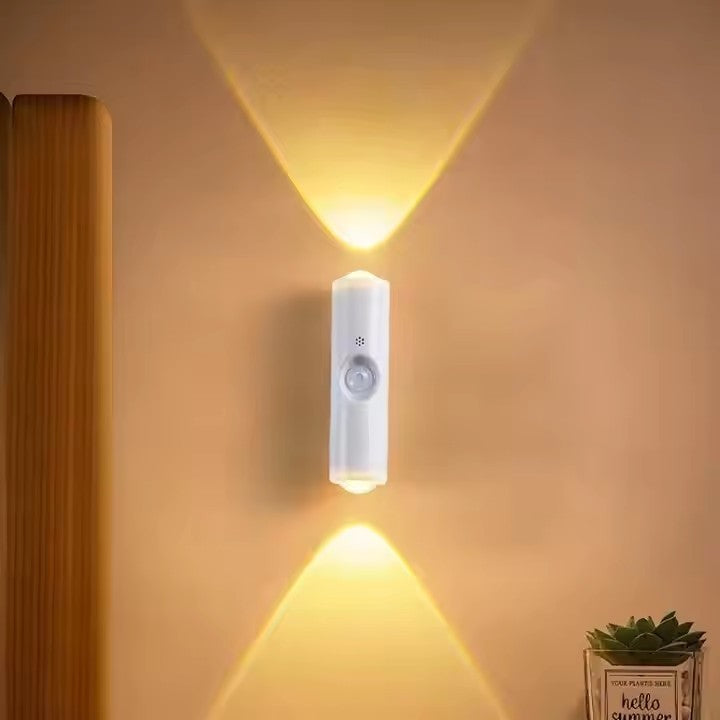 Compact Rechargeable LED Light with Adhesive Mount & USB Cable