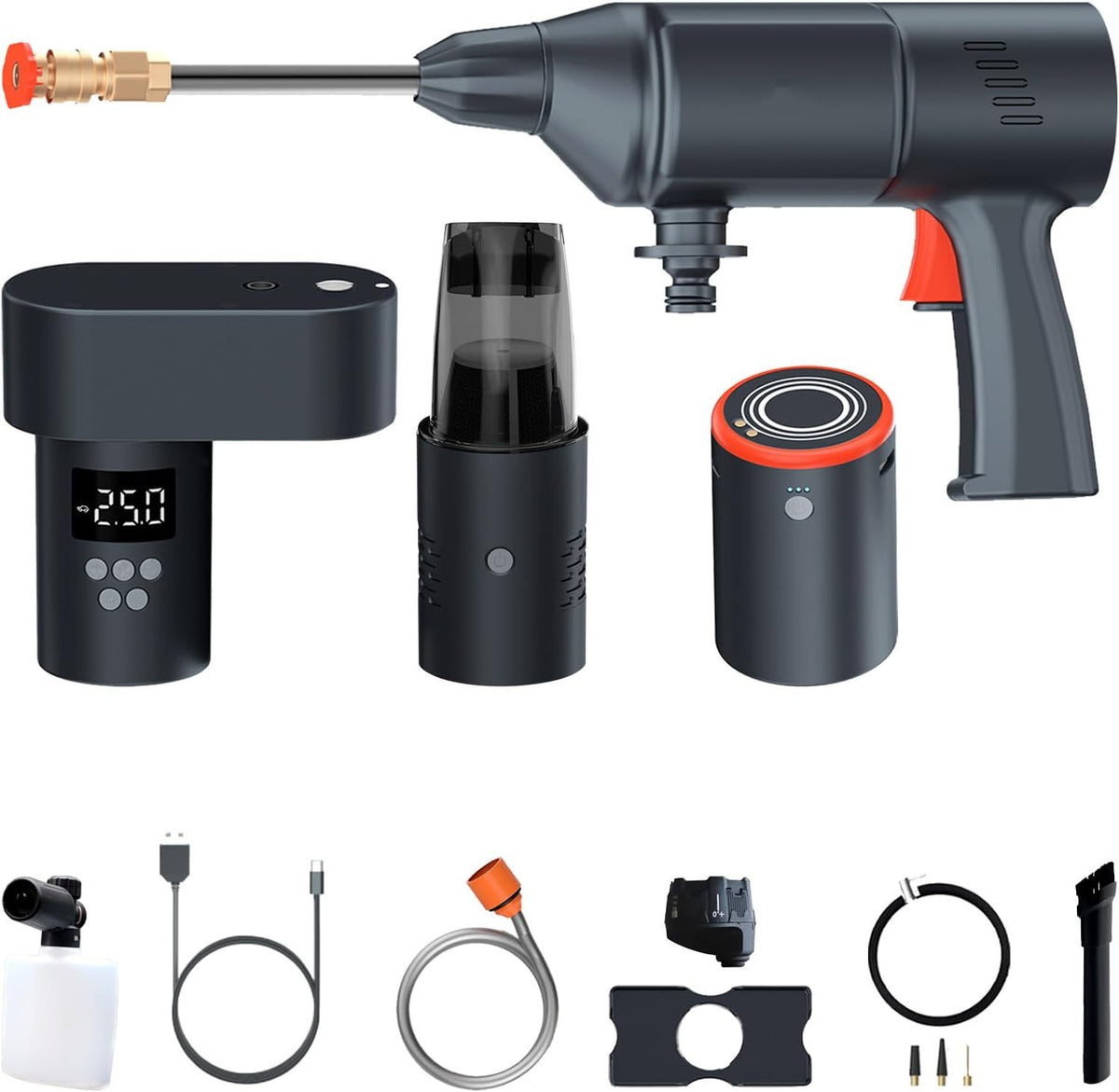 4-in-1 Wireless Modular Cleaning & Car Care Kit