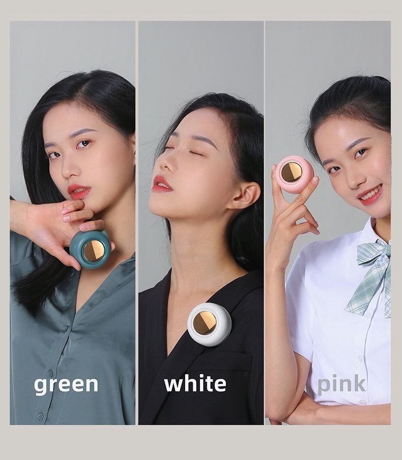 Portable Clip-On Wearable Personal Cooling Fan with Thermal Cold Plate