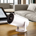 Portable Cylindrical Smart Projector with 360° Rotating Stand