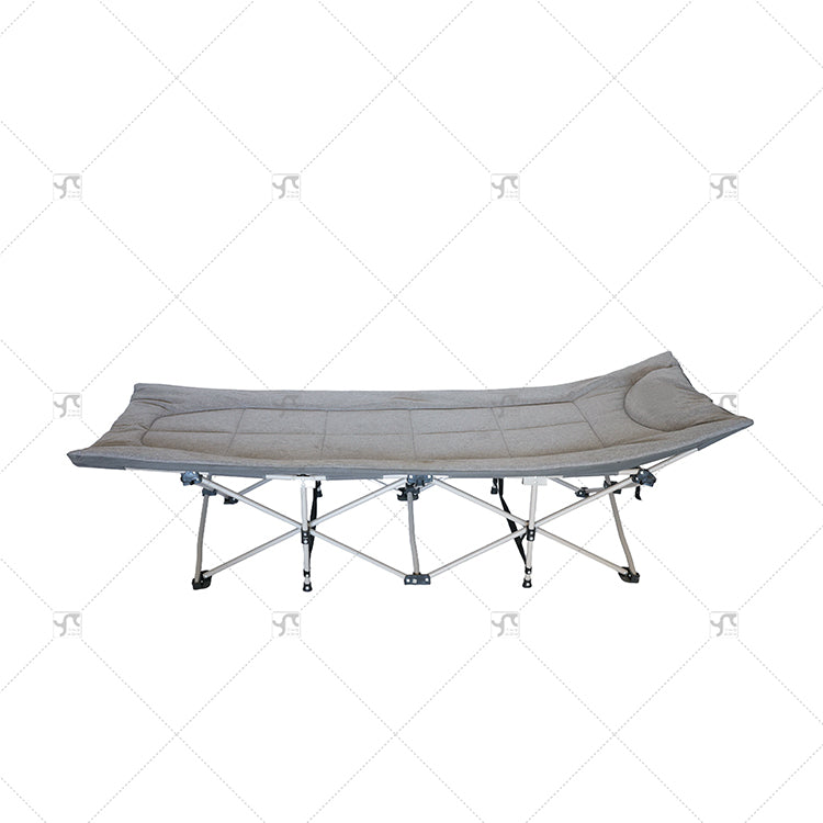 Portable Foldable Camping Cot & Outdoor Lounge Bed with Mattress Pad