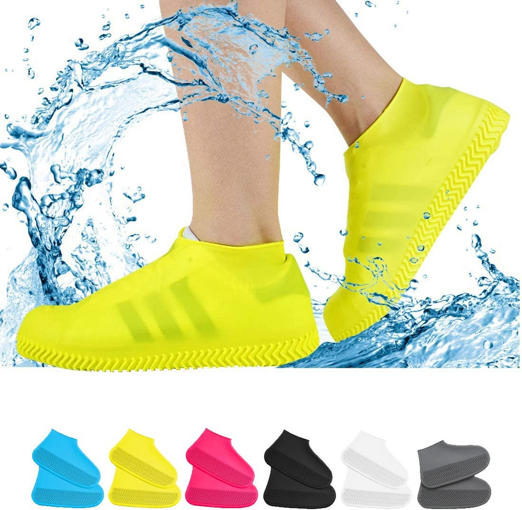 Reusable Waterproof Silicone Shoe Covers & Rain Protectors