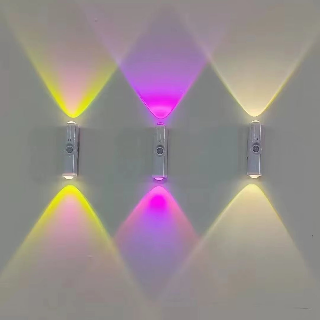 Compact Rechargeable LED Light with Adhesive Mount & USB Cable