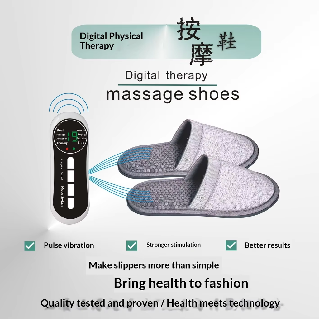 Full-Foot 360° Pulse Physical Therapy Massaging Slippers