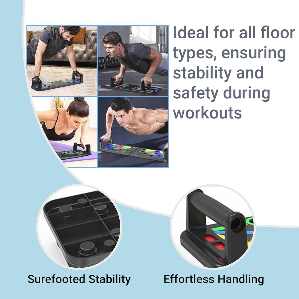 Multi-Function 9-in-1 Push-Up Board & Fitness System – Portable Strength Training Gear