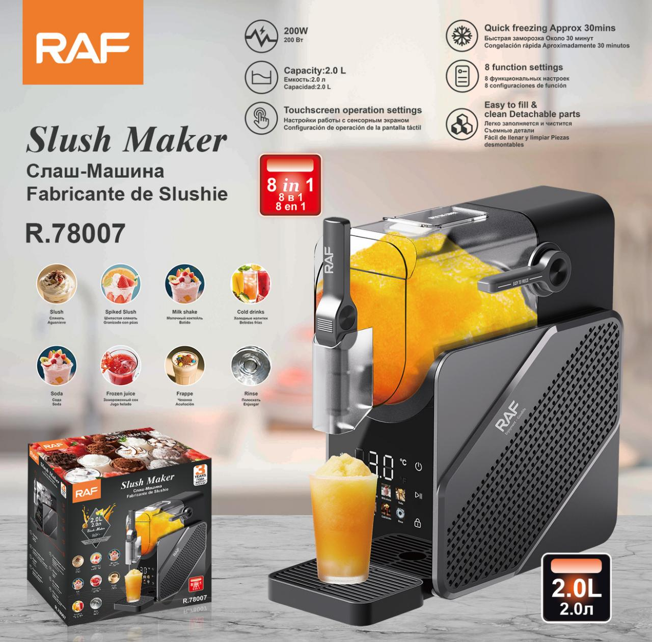 RAF 8-in-1 Professional Slush & Frozen Drink Maker (Model R.78007)