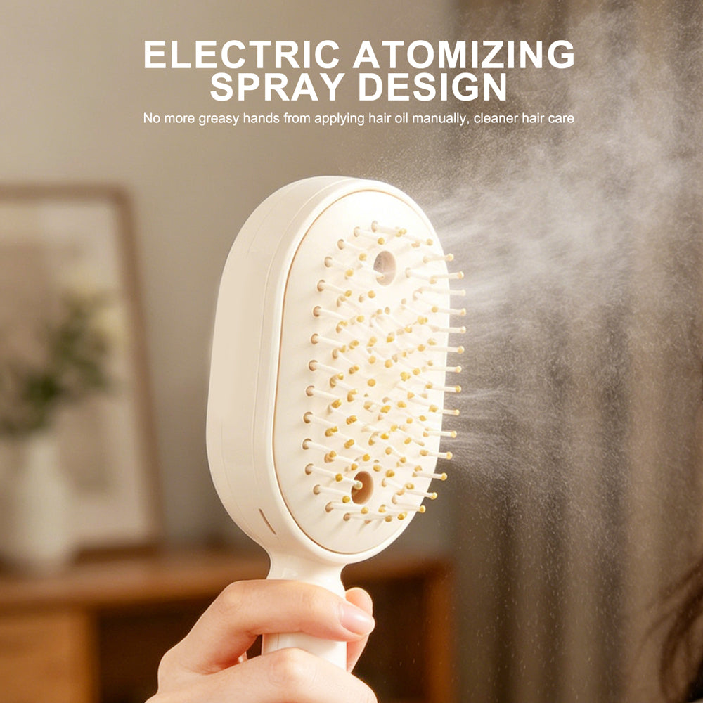 Electric Self-Cleaning Pet Hair Remover & Grooming Brush