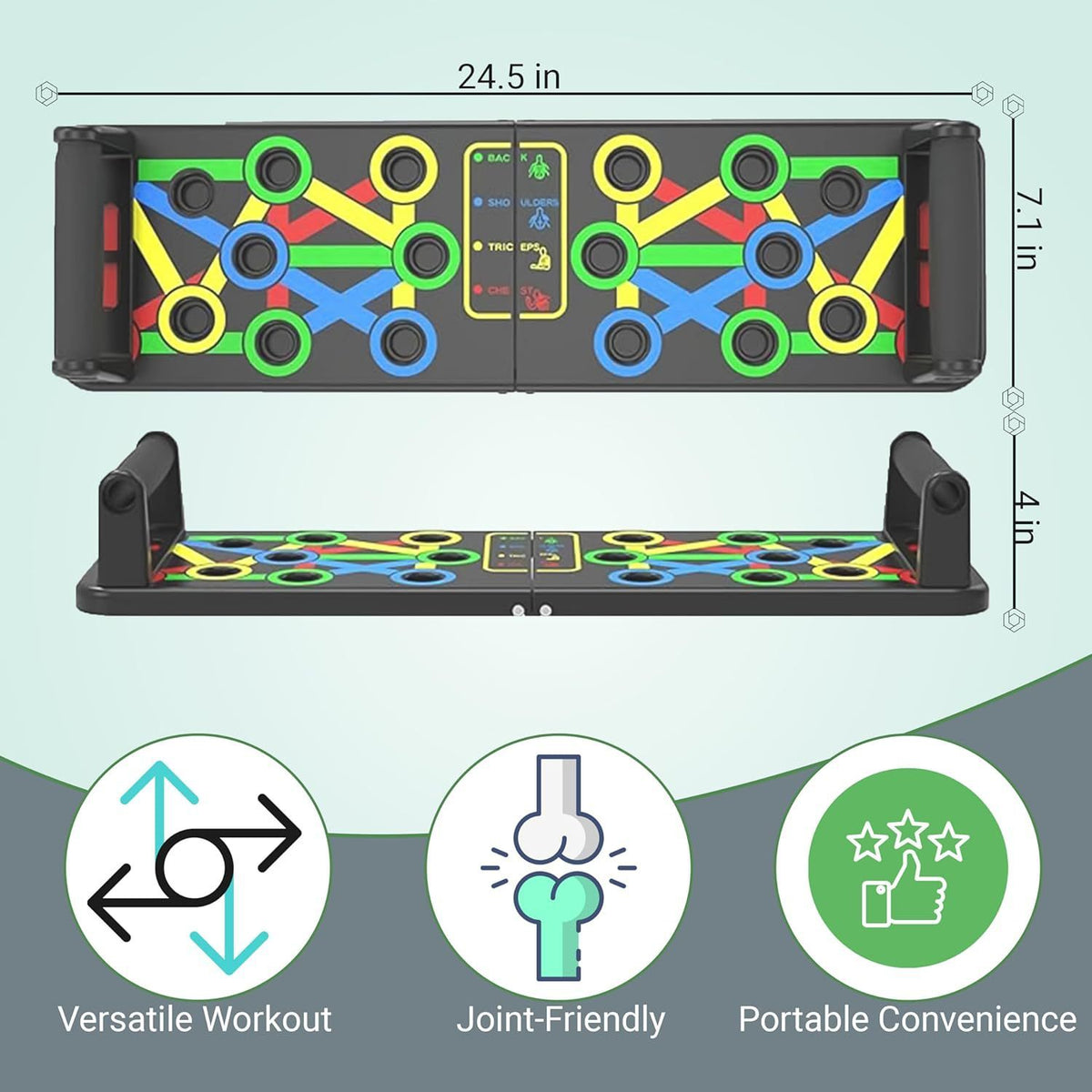 Multi-Function 9-in-1 Push-Up Board & Fitness System – Portable Strength Training Gear