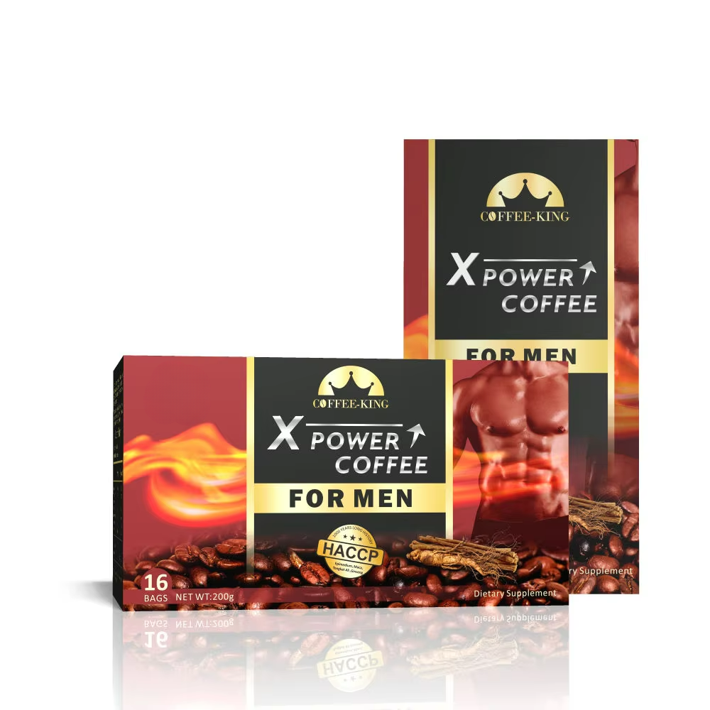 X Power Coffee for Men - Herbal Energy & Performance Blend