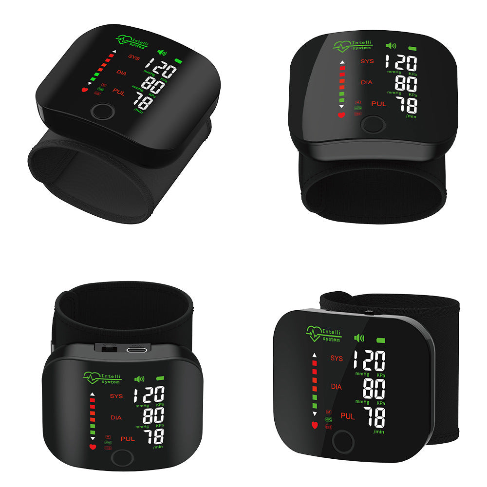Digital Wrist Blood Pressure Monitor & Heart Rate Tracker