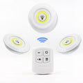 Wireless LED Puck Light Set with Remote Control & Dimmable Brightness