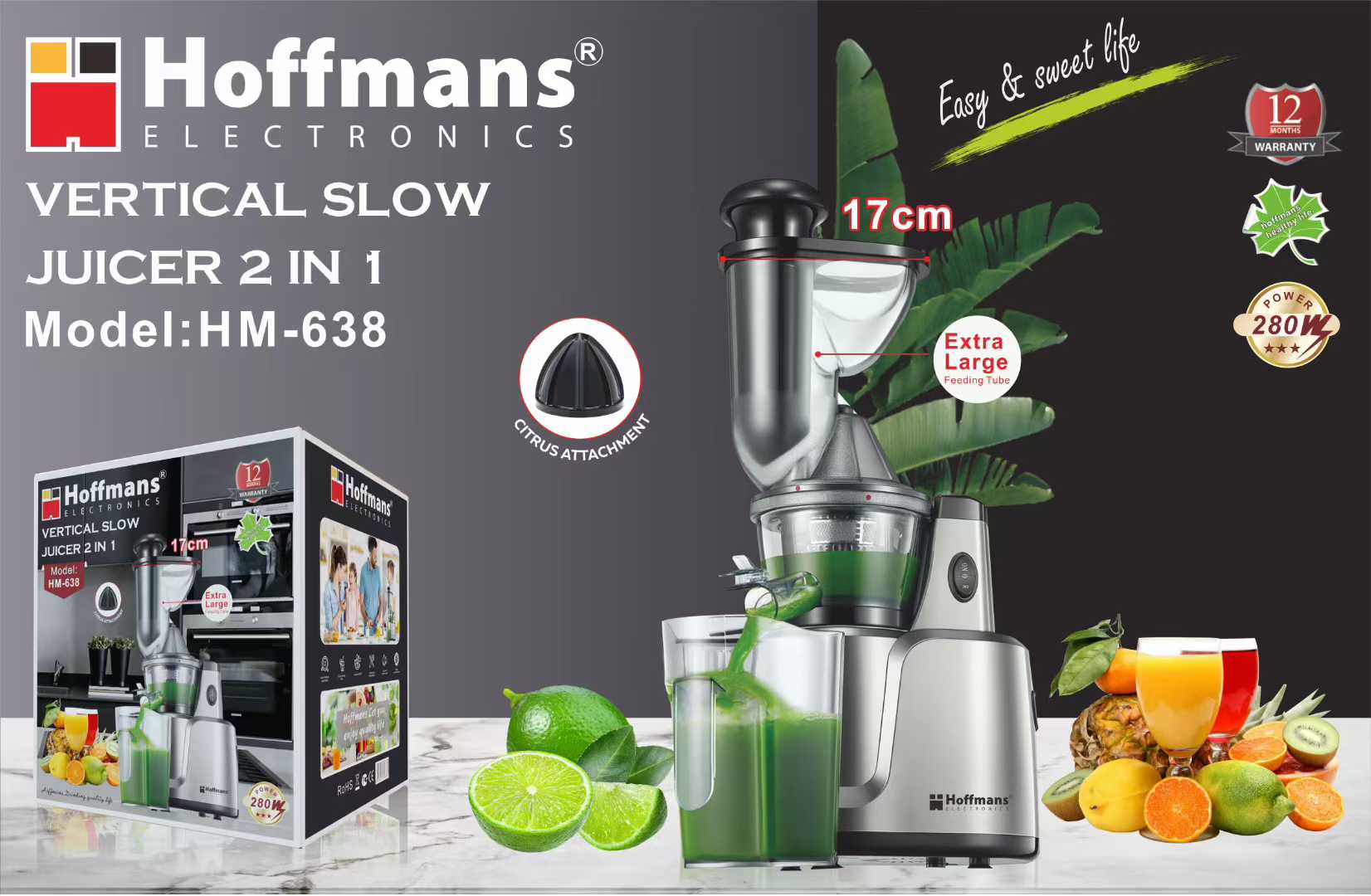 Hoffmans Electronics cold press juicer