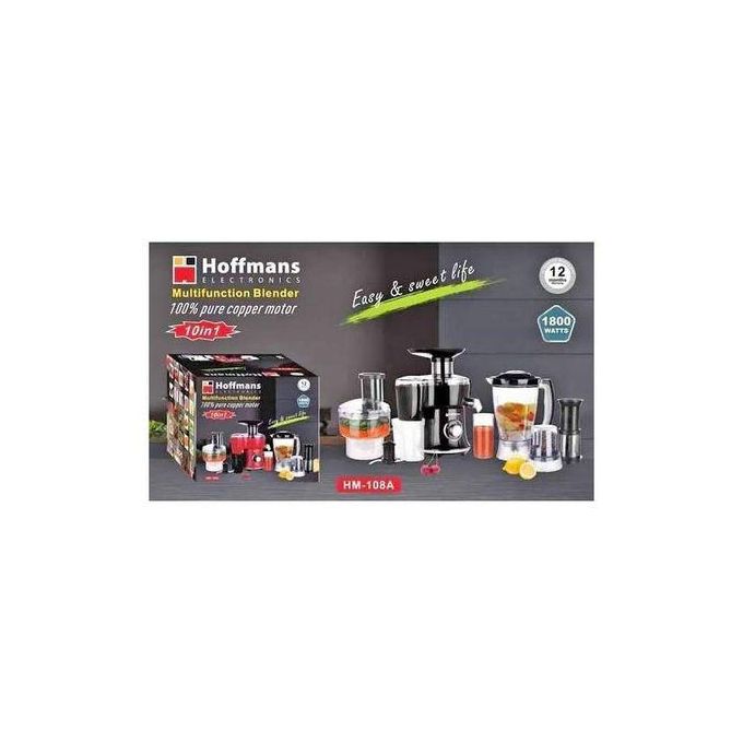 Hoffmans Electronics 10-in-1 Multifunction Blender (Model HM-108A)