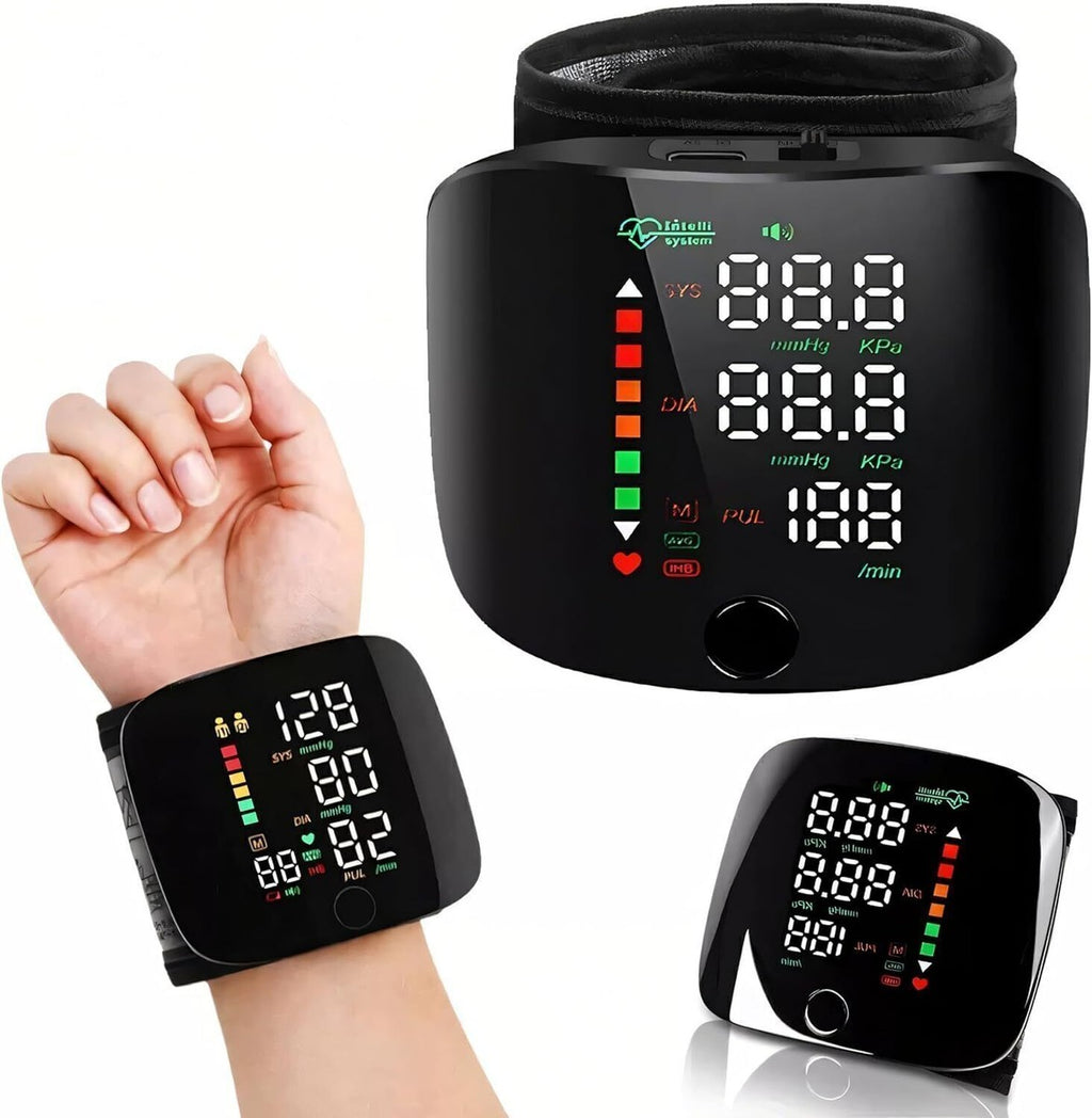 Digital Wrist Blood Pressure Monitor & Heart Rate Tracker