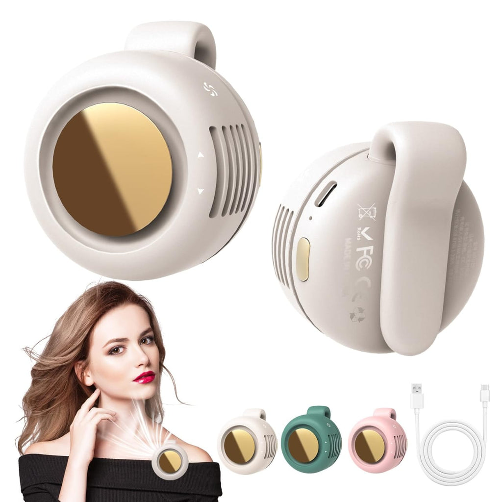 Portable Clip-On Wearable Personal Cooling Fan with Thermal Cold Plate