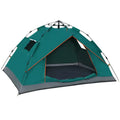 3-4 Person Orange Automatic Instant Pop-Up Tent