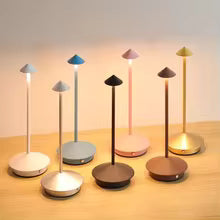 Modern Cordless LED Mushroom Table Lamp – 3-Way Dimmable