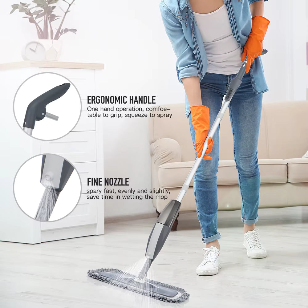 Professional Microfiber Spray Mop System
