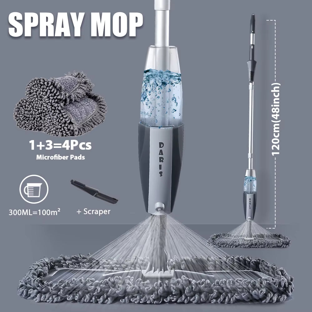 Professional Microfiber Spray Mop System