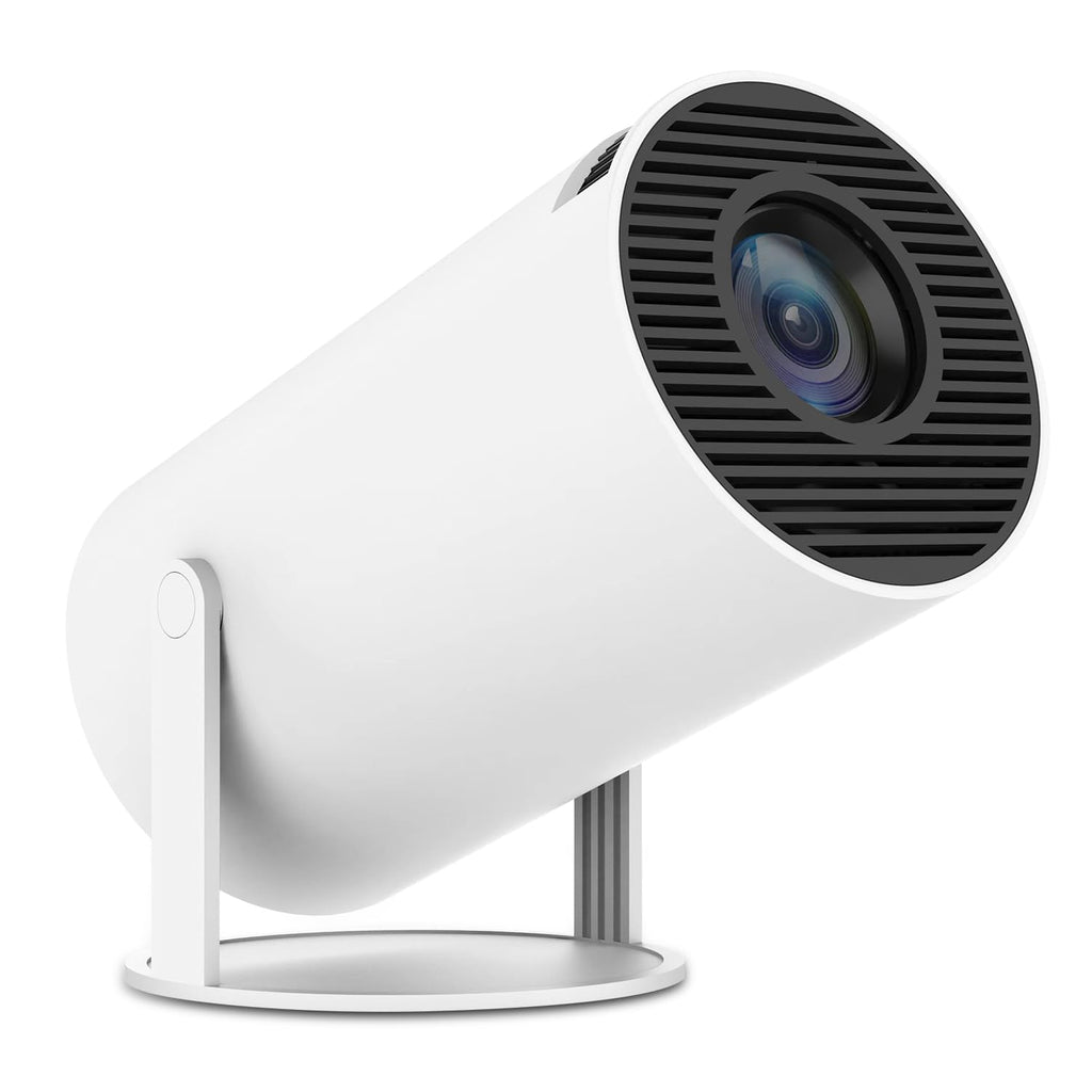 Portable Cylindrical Smart Projector with 360° Rotating Stand