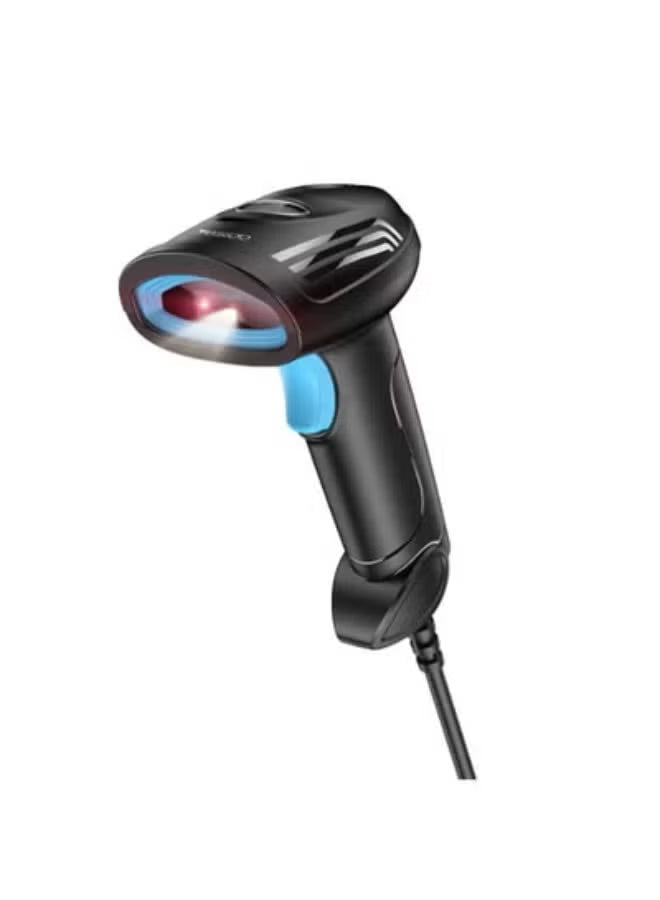 YESIDO EC21 Wired Barcode Reader – High-Speed ​​1D/2D Mobile Scanner – Black