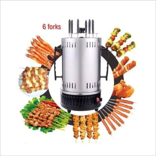 Vertical Electric Rotating Skewer & Barbecue Grill Machine
