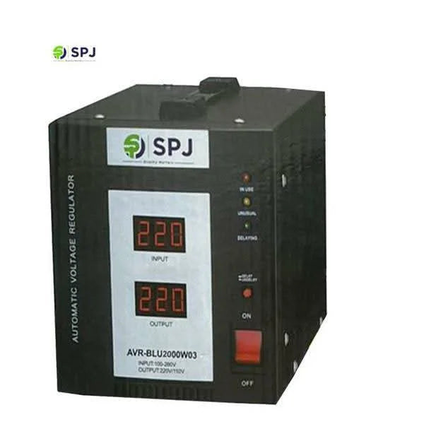 SPJ 1500W Automatic Voltage Regulator (AVR-BLU1500W03)