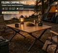 Foldable Wooden Outdoor Camping & Picnic Table (90cm x 60cm)