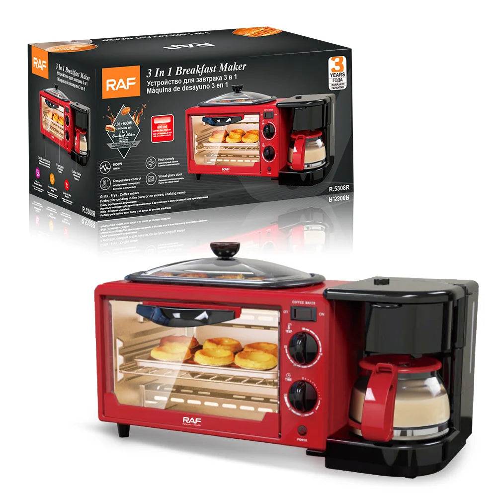 3-in-1 multifunctional breakfast station (Hoffmans & RAF)